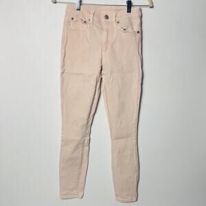 Gap 1969 Women's Jeans Soft Pink Blush Skinny Stretch  26 Regular